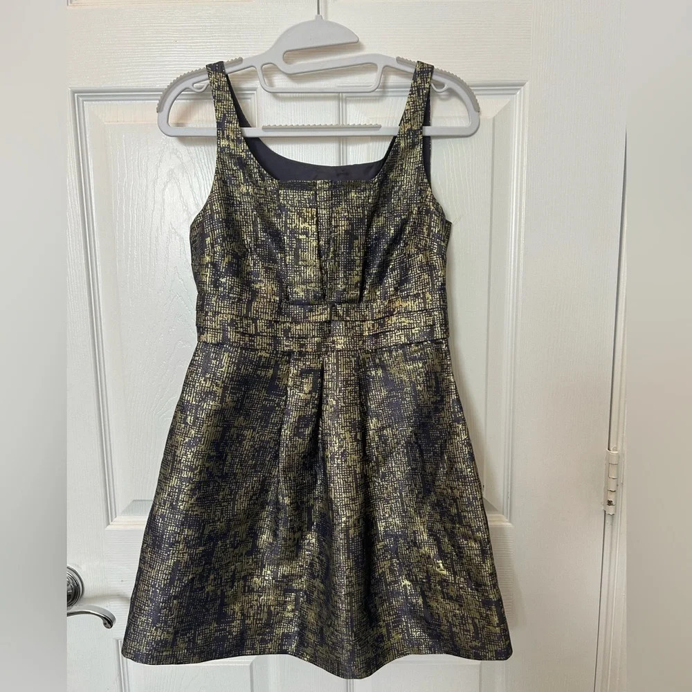 Moschino Cheap And Chic Women Gold Cocktail Dress 4